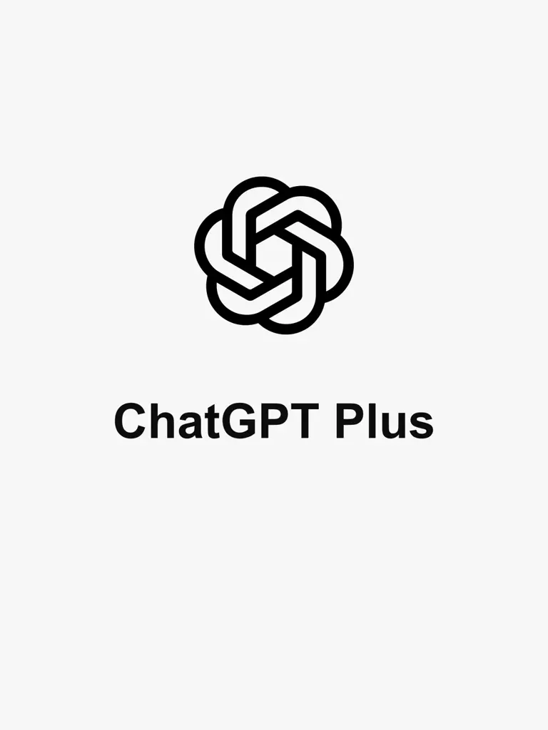 ChatGPT Plus official logo card