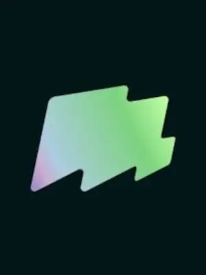 Градиентный символ Magic Patterns на тёмном фоне