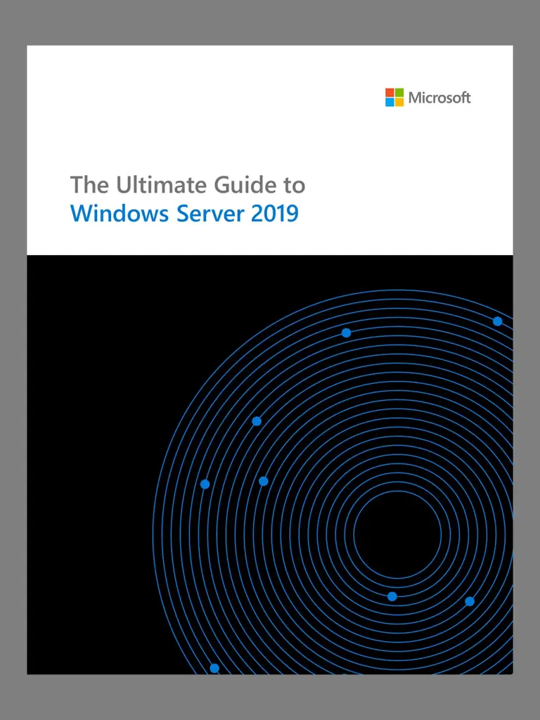 Microsoft Windows Server 2019 official guide artwork